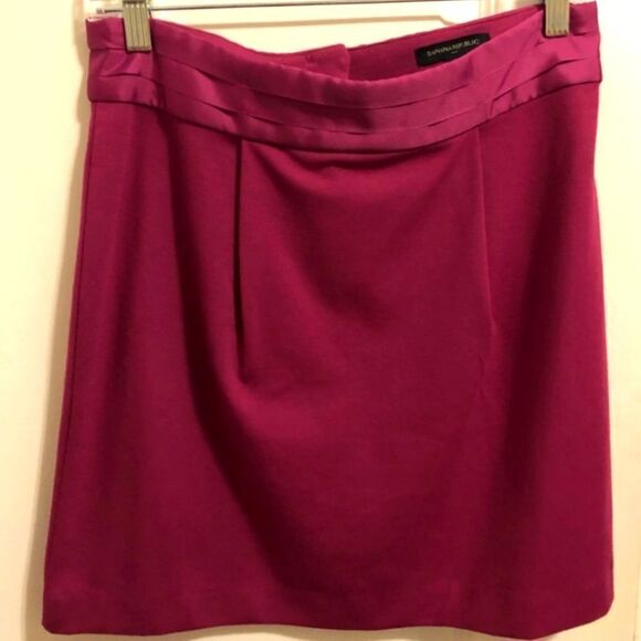 Banana Republic Fushia Pink A-line Mini Skirt - Picture 1 of 7